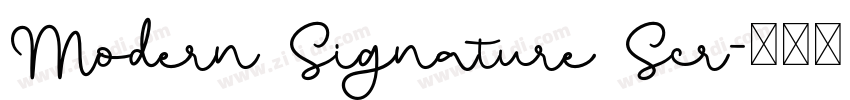 Modern Signature Scr字体转换